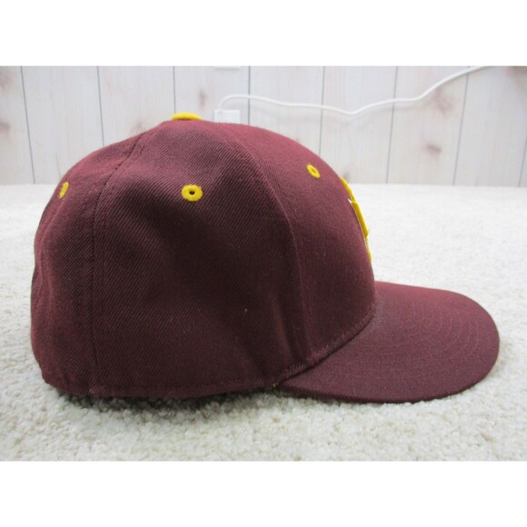 Arizona Sun Devils Hat Cap Fitted Adult 7 1/4 Red Yellow College Football Mens - Picture 8 of 11